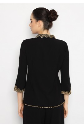 Lyne Halim Kebaya Bordir Emas, 7397 - Hitam.